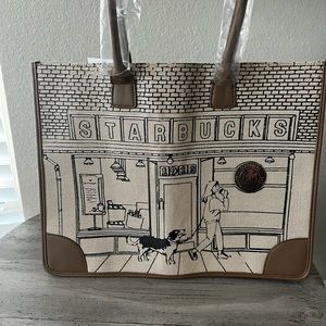 NWT- STARBUCKS LIMITED EDITION 50th ANNIVERSARY STARBUCKS BAMBOO LEISURE TOTE